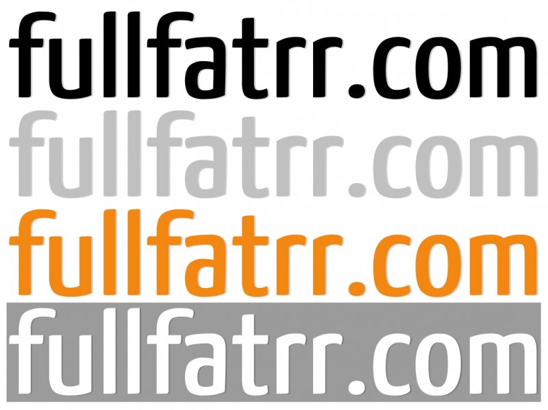 fullfatrr.com Sticker