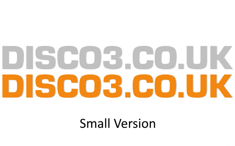 DISCO3.CO.UK Small Sticker